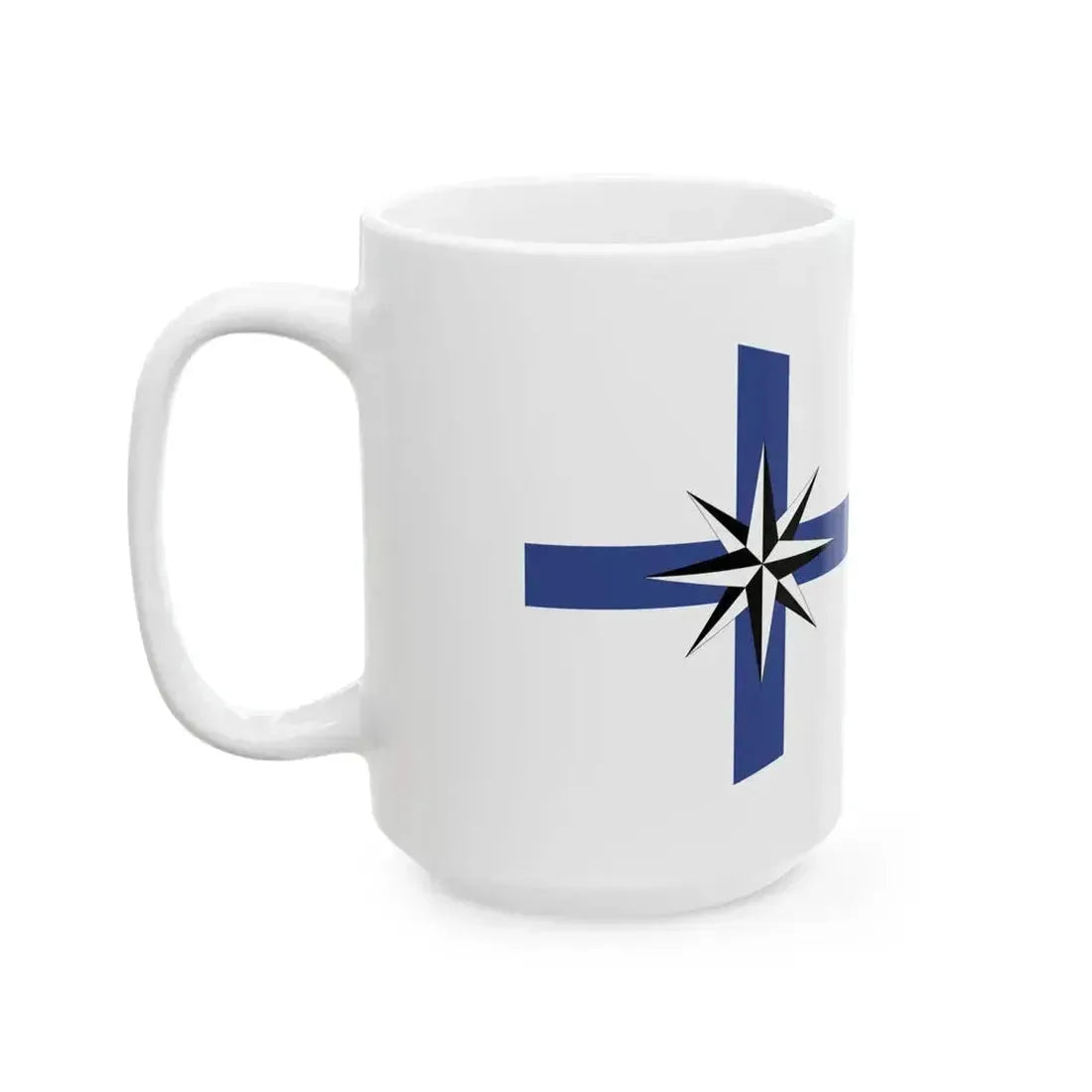 Burgee of Club Marinas Puerto Santa Fe (Argentina) White Coffee Mug - Go Mug Yourself