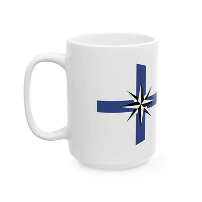 Burgee of Club Marinas Puerto Santa Fe (Argentina) White Coffee Mug - Go Mug Yourself