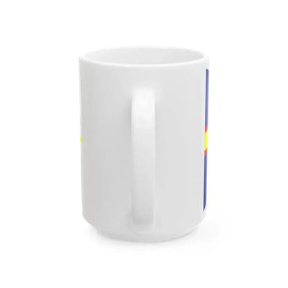Burgee of club nautico di roma (Italy) White Coffee Mug - Go Mug Yourself