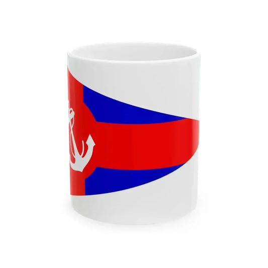 Burgee of Club Nautico Ponce (United States) White Coffee Mug 11oz - Go Mug Yourself