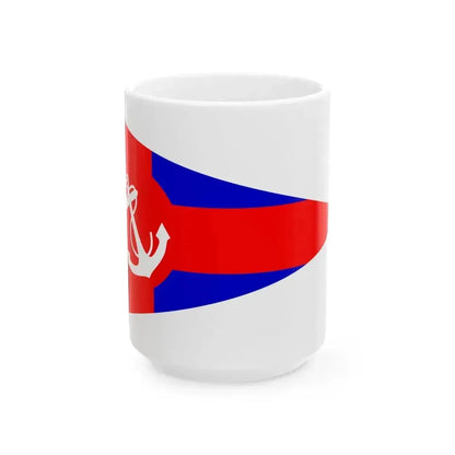 Burgee of Club Nautico Ponce (United States) White Coffee Mug 15oz - Go Mug Yourself