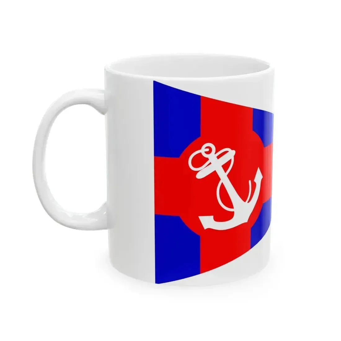 Burgee of Club Nautico Ponce (United States) White Coffee Mug - Go Mug Yourself