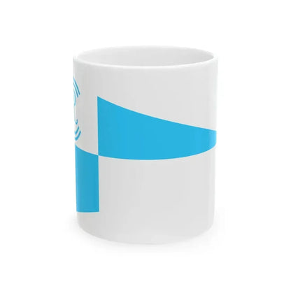 Burgee of Club Regatas Chascomus (Argentina) White Coffee Mug 11oz - Go Mug Yourself