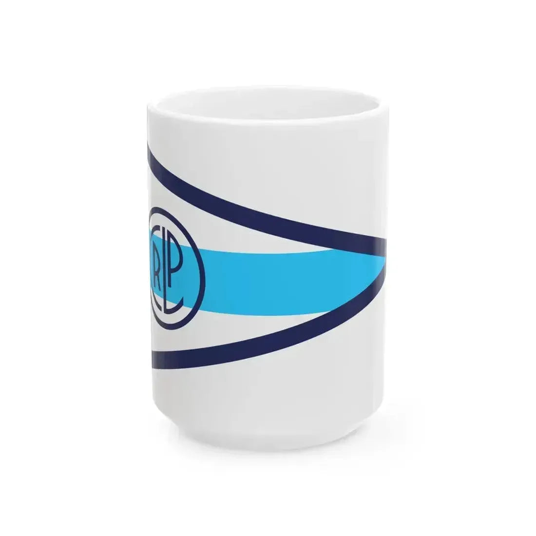 Burgee of Club Regatas La Plata (Argentina) White Coffee Mug 15oz - Go Mug Yourself