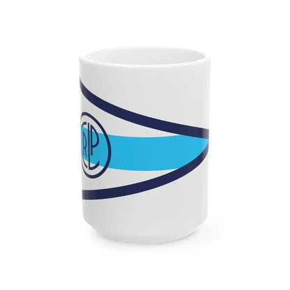 Burgee of Club Regatas La Plata (Argentina) White Coffee Mug 15oz - Go Mug Yourself