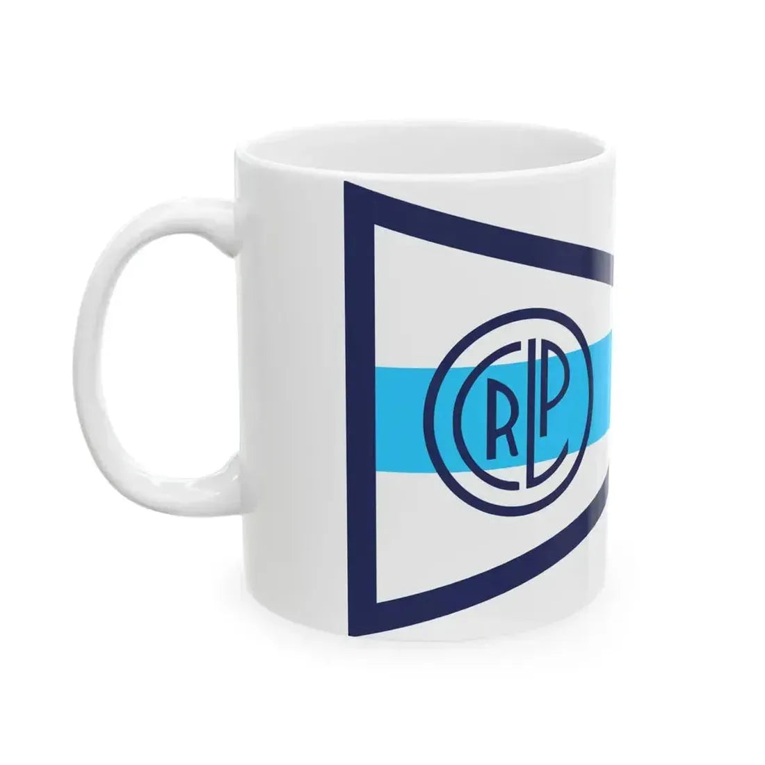 Burgee of Club Regatas La Plata (Argentina) White Coffee Mug - Go Mug Yourself