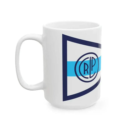Burgee of Club Regatas La Plata (Argentina) White Coffee Mug - Go Mug Yourself