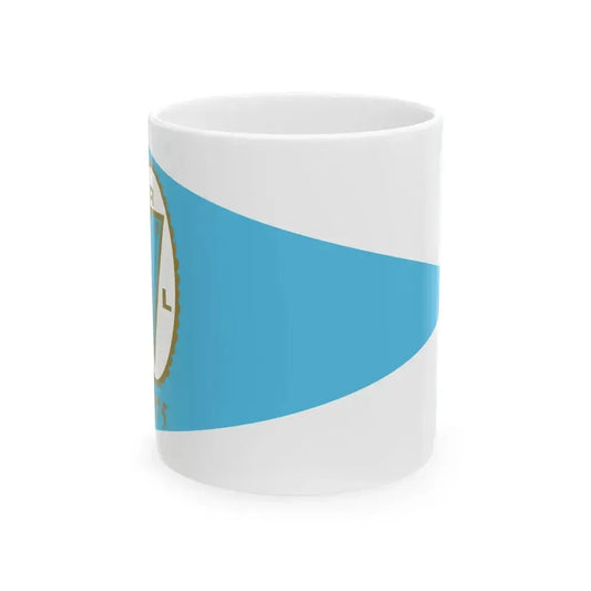 Burgee of Club Regatas Lima (Peru) White Coffee Mug 11oz - Go Mug Yourself