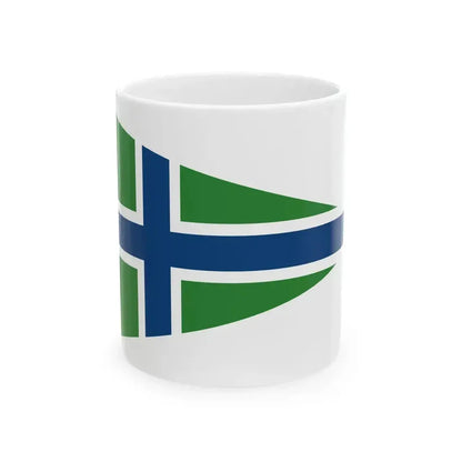 Burgee of Club San Fernando (Argentina) White Coffee Mug 11oz - Go Mug Yourself