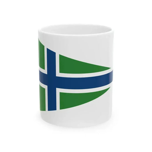 Burgee of Club San Fernando (Argentina) White Coffee Mug 11oz - Go Mug Yourself