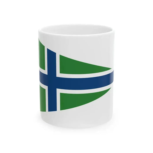Burgee of Club San Fernando (Argentina) White Coffee Mug 11oz - Go Mug Yourself