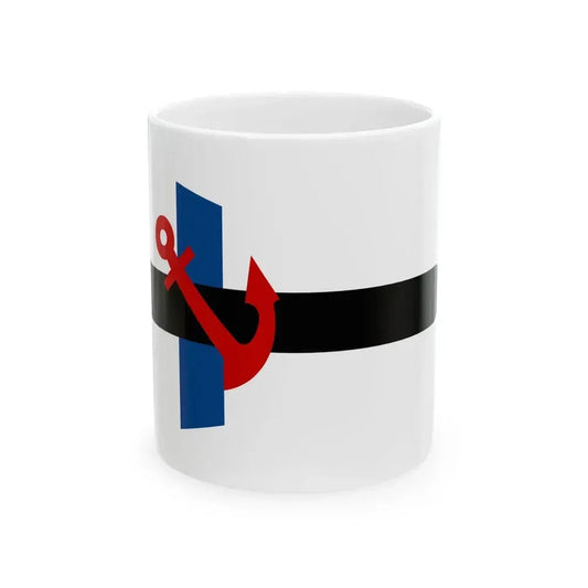Burgee of Club Universitario de Buenos Aires (Argentina) White Coffee Mug 11oz - Go Mug Yourself