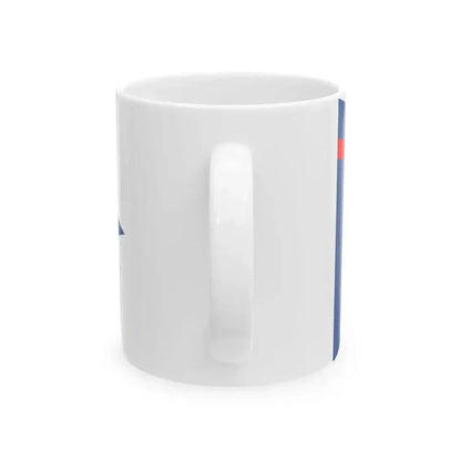 Burgee of Club Vela Portocivitanova (Italy) White Coffee Mug - Go Mug Yourself