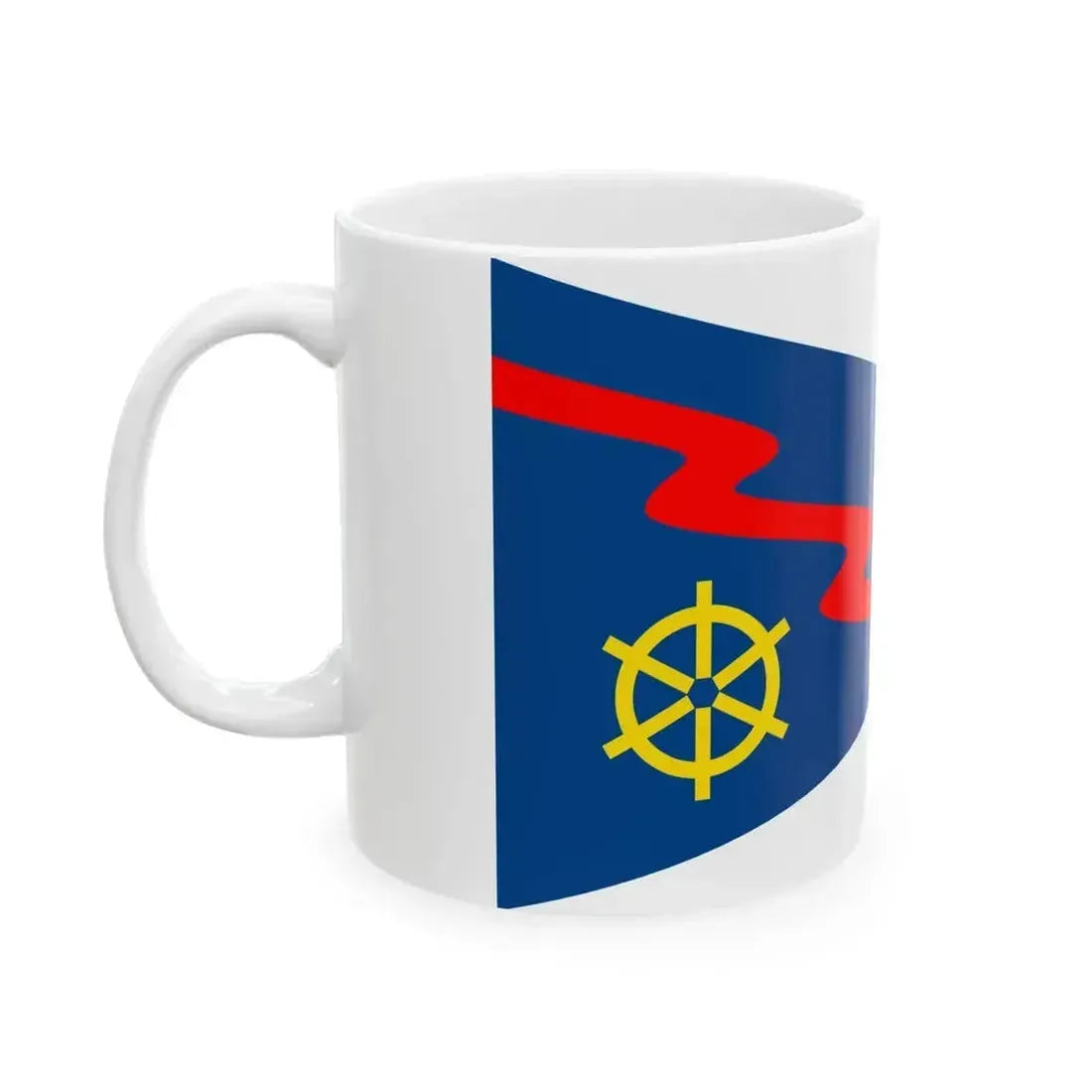 Burgee of Club Vela Portocivitanova (Italy) White Coffee Mug - Go Mug Yourself