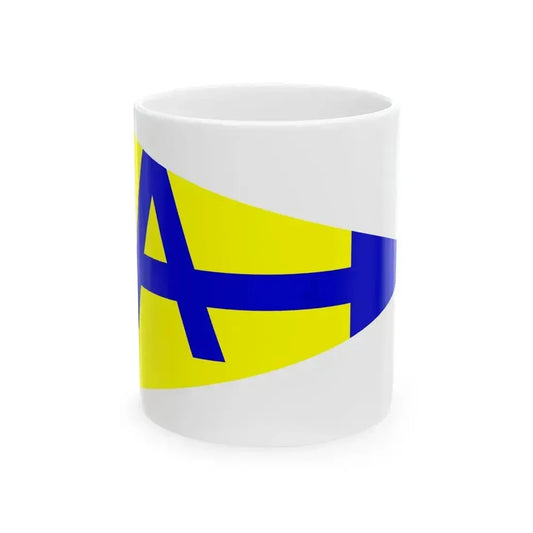 Burgee of Club Yates Acapulco (Mexico) White Coffee Mug 11oz - Go Mug Yourself