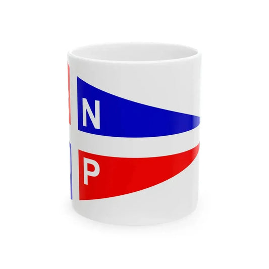 Burgee of CN Mar Plata (Argentina) White Coffee Mug 11oz - Go Mug Yourself