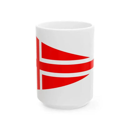 Burgee of CN Rimini (Italy) White Coffee Mug 15oz - Go Mug Yourself