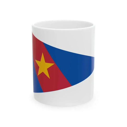 Burgee of CN San Isidro (Argentina) White Coffee Mug 11oz - Go Mug Yourself