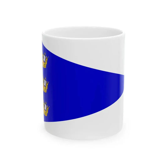 Burgee of Cofradia Nautica Pacifico (Chile) White Coffee Mug 11oz - Go Mug Yourself