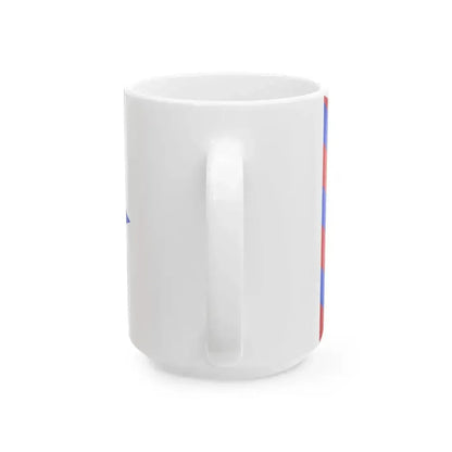 Burgee of commander of a flottilla of the Regia Marina (Italy) White Coffee Mug - Go Mug Yourself