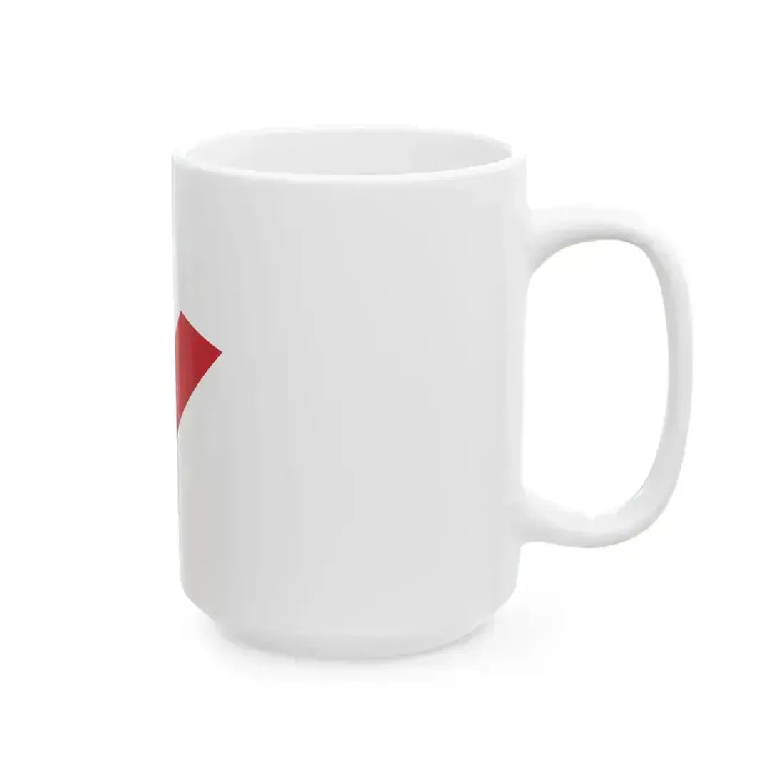 Burgee of commander of a squadron of destroyers of the Regia Marina (Italy) White Coffee Mug - Go Mug Yourself