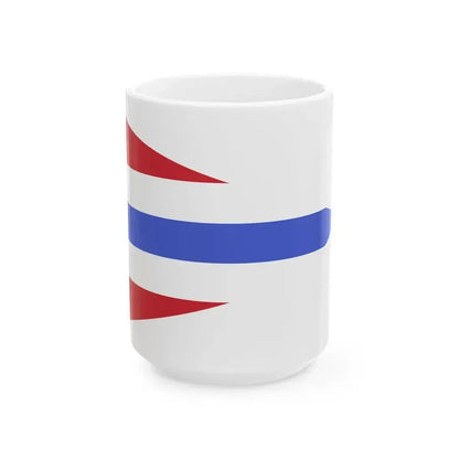 Burgee of commander of a squadron of MAS of the Regia Marina (Italy) White Coffee Mug 15oz - Go Mug Yourself