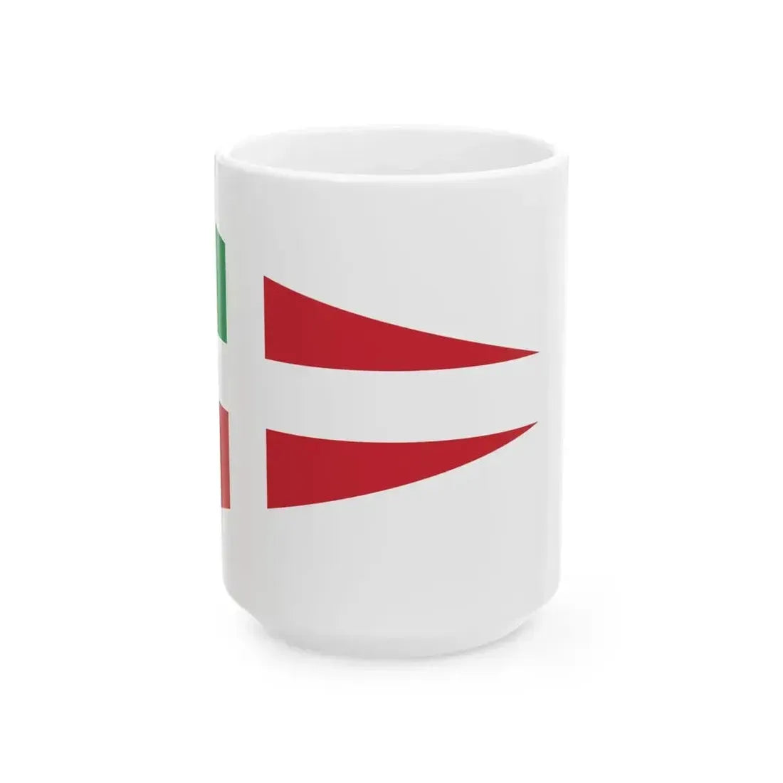 Burgee of compagnia della vela (Italy) White Coffee Mug 15oz - Go Mug Yourself