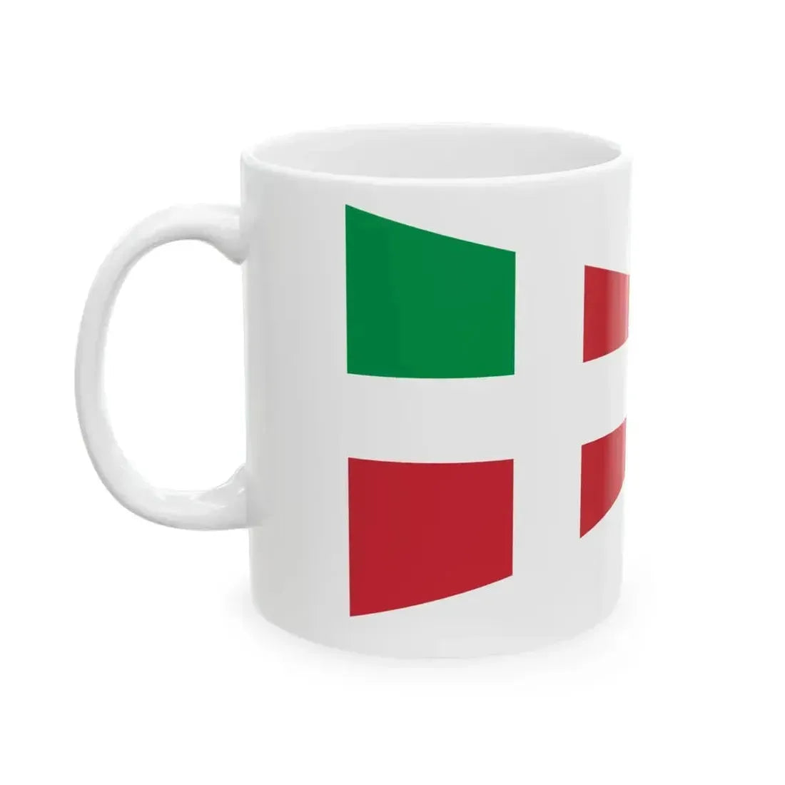 Burgee of compagnia della vela (Italy) White Coffee Mug - Go Mug Yourself