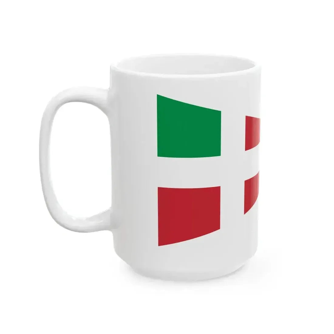 Burgee of compagnia della vela (Italy) White Coffee Mug - Go Mug Yourself