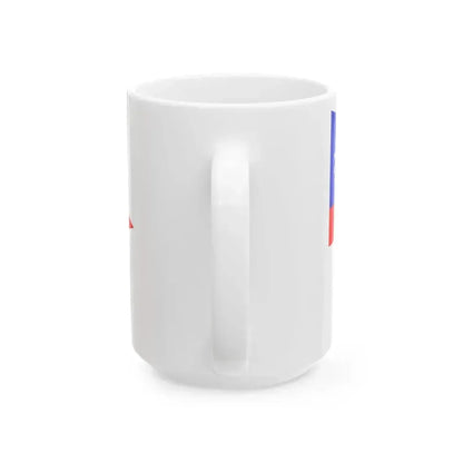 Burgee of Corinthian Yacht Club of Philadelphia (United States) White Coffee Mug - Go Mug Yourself