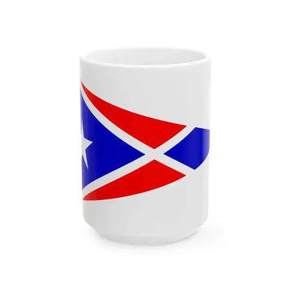 Burgee of Corpus Christi YC (United States) White Coffee Mug 15oz - Go Mug Yourself