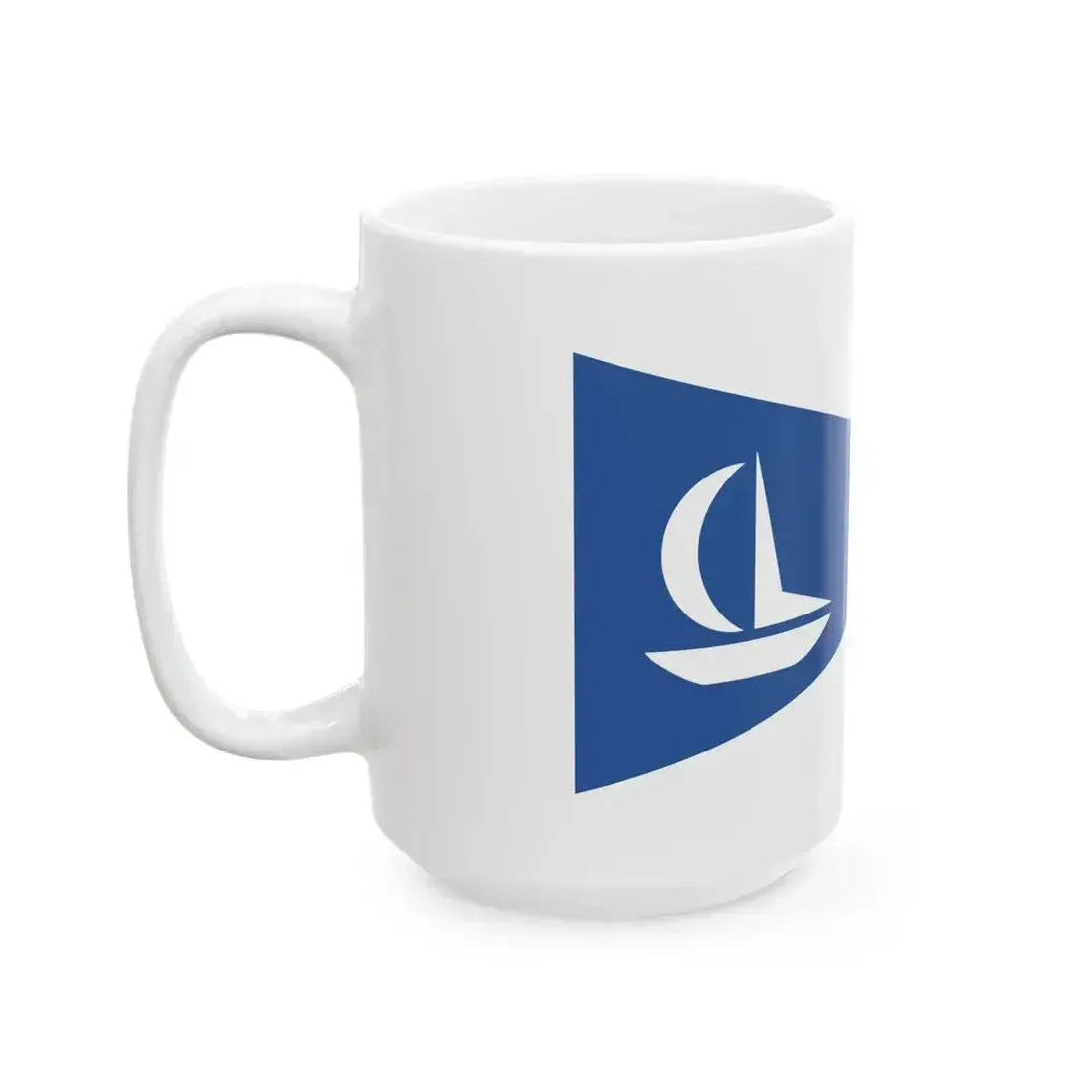 Burgee of Cowan Lake Sailing Association (United States) White Coffee Mug - Go Mug Yourself