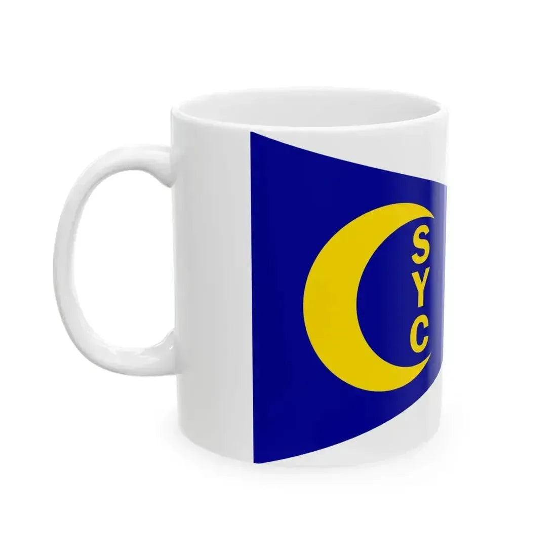 Burgee of Crescent Sail YC (United States) White Coffee Mug - Go Mug Yourself