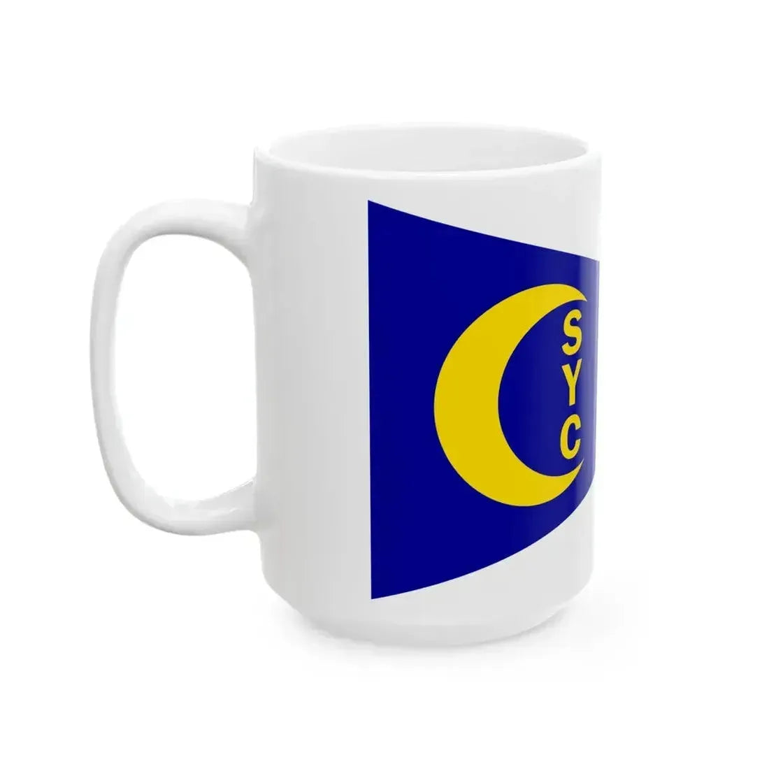 Burgee of Crescent Sail YC (United States) White Coffee Mug - Go Mug Yourself