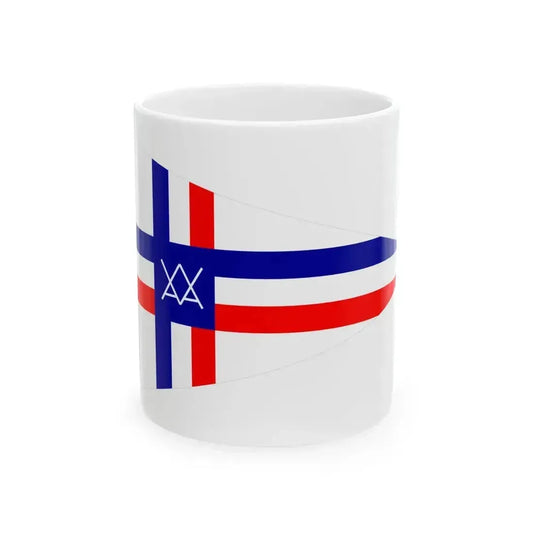 Burgee of CV Arcachon (France) White Coffee Mug 11oz - Go Mug Yourself