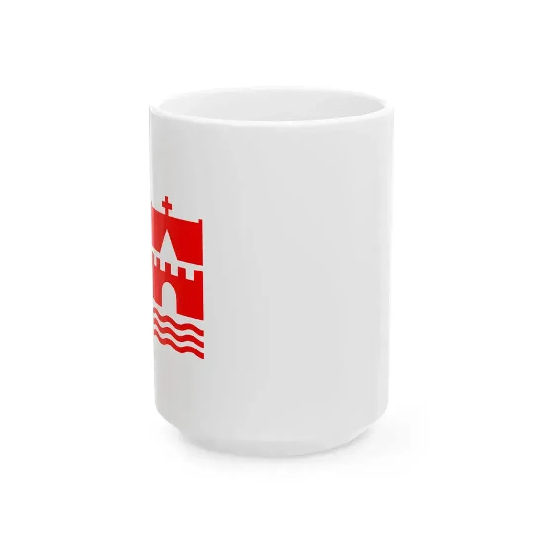 Burgee of Faaborg Sejlklub (Denmark) White Coffee Mug 15oz - Go Mug Yourself