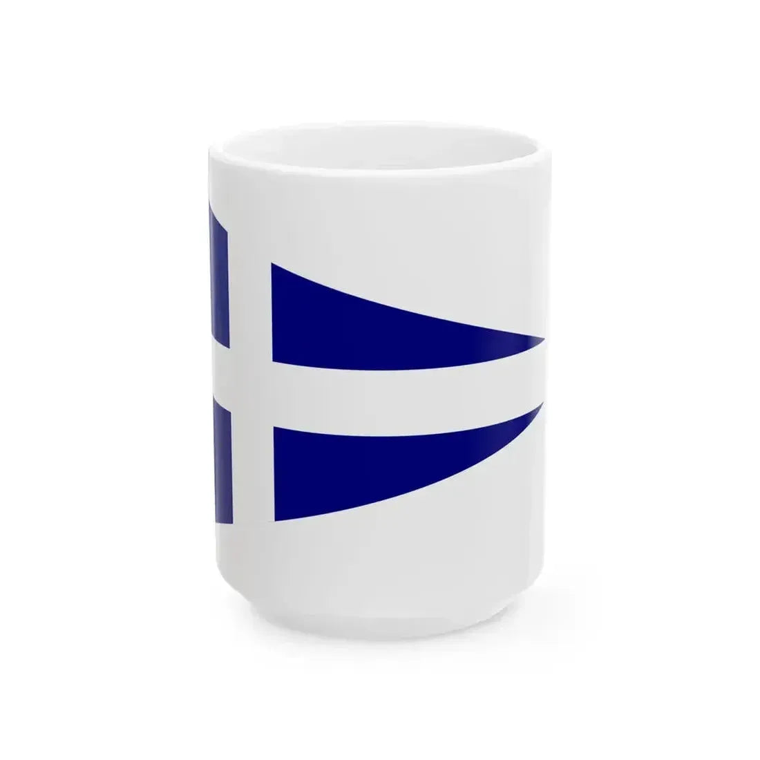 Burgee of Flensburger Segel-Club (Germany) White Coffee Mug 15oz - Go Mug Yourself