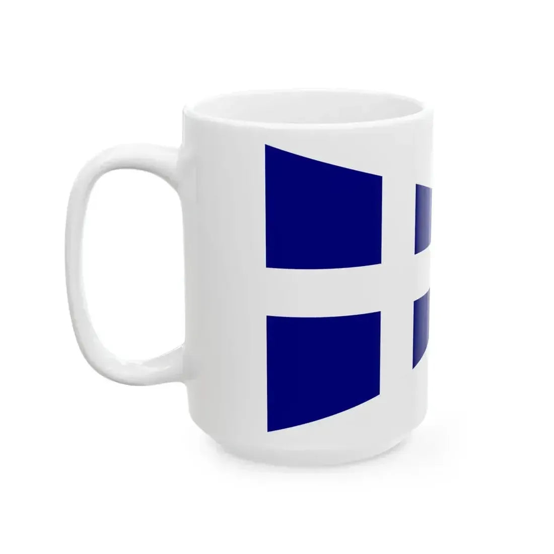 Burgee of Flensburger Segel-Club (Germany) White Coffee Mug - Go Mug Yourself