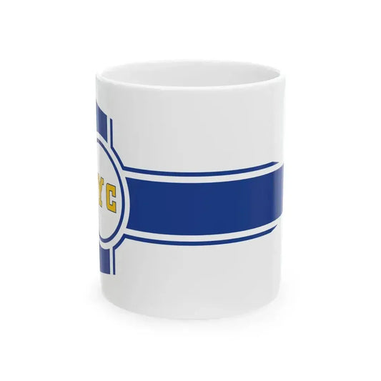 Burgee of Foldvar Yacht Club (Hungary) White Coffee Mug 11oz - Go Mug Yourself