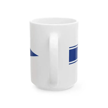 Burgee of Foldvar Yacht Club (Hungary) White Coffee Mug - Go Mug Yourself