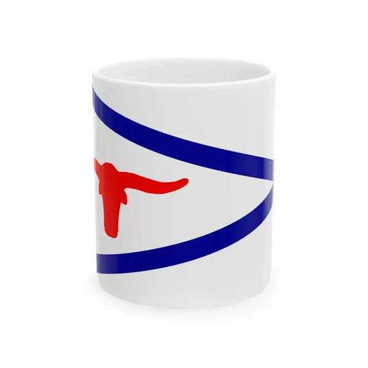 Burgee of Fort Worth Boat Club (United States) White Coffee Mug 11oz - Go Mug Yourself