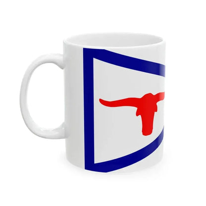 Burgee of Fort Worth Boat Club (United States) White Coffee Mug - Go Mug Yourself
