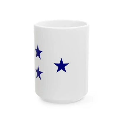 Burgee of Fredericia Sejlklub (Denmark) White Coffee Mug 15oz - Go Mug Yourself