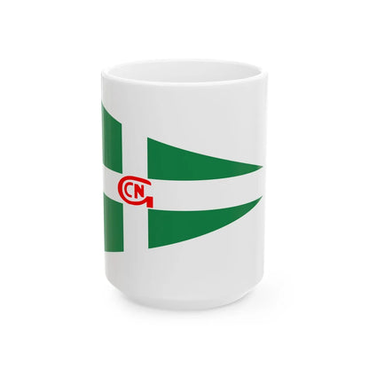 Burgee of GCN Faro (Portugal) White Coffee Mug 15oz - Go Mug Yourself