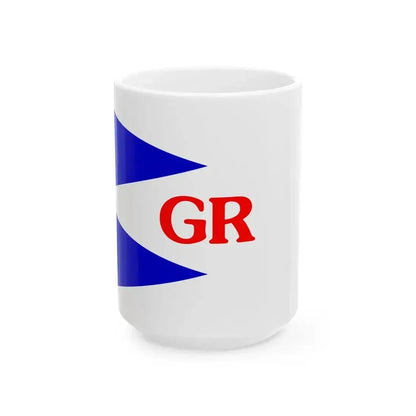 Burgee of Grand Rapids YC (United States) White Coffee Mug 15oz - Go Mug Yourself