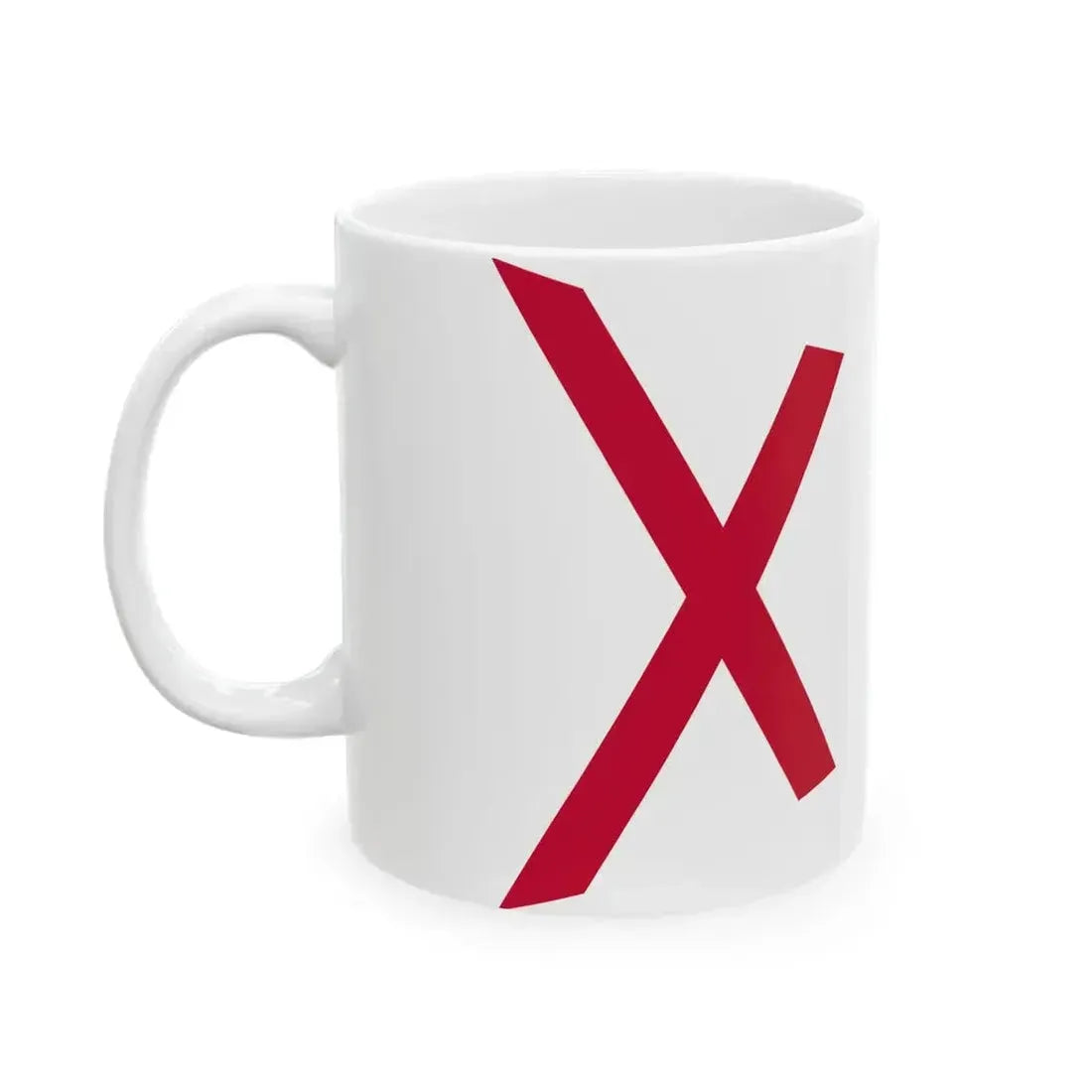 Burgee of Hellerup Sejlklub (Denmark) White Coffee Mug - Go Mug Yourself