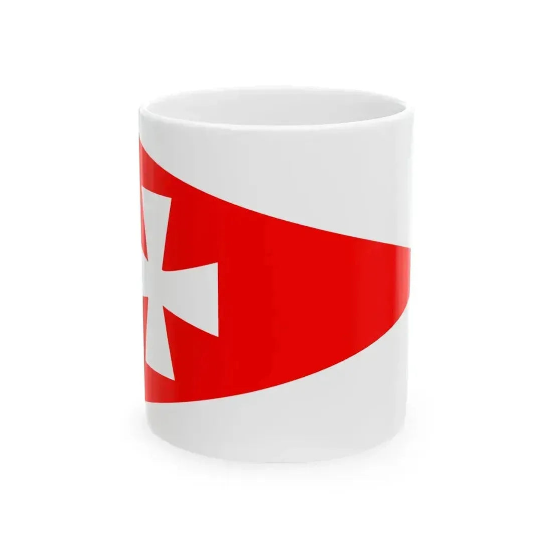 Burgee of Horsens Sejlklub (Denmark) White Coffee Mug 11oz - Go Mug Yourself