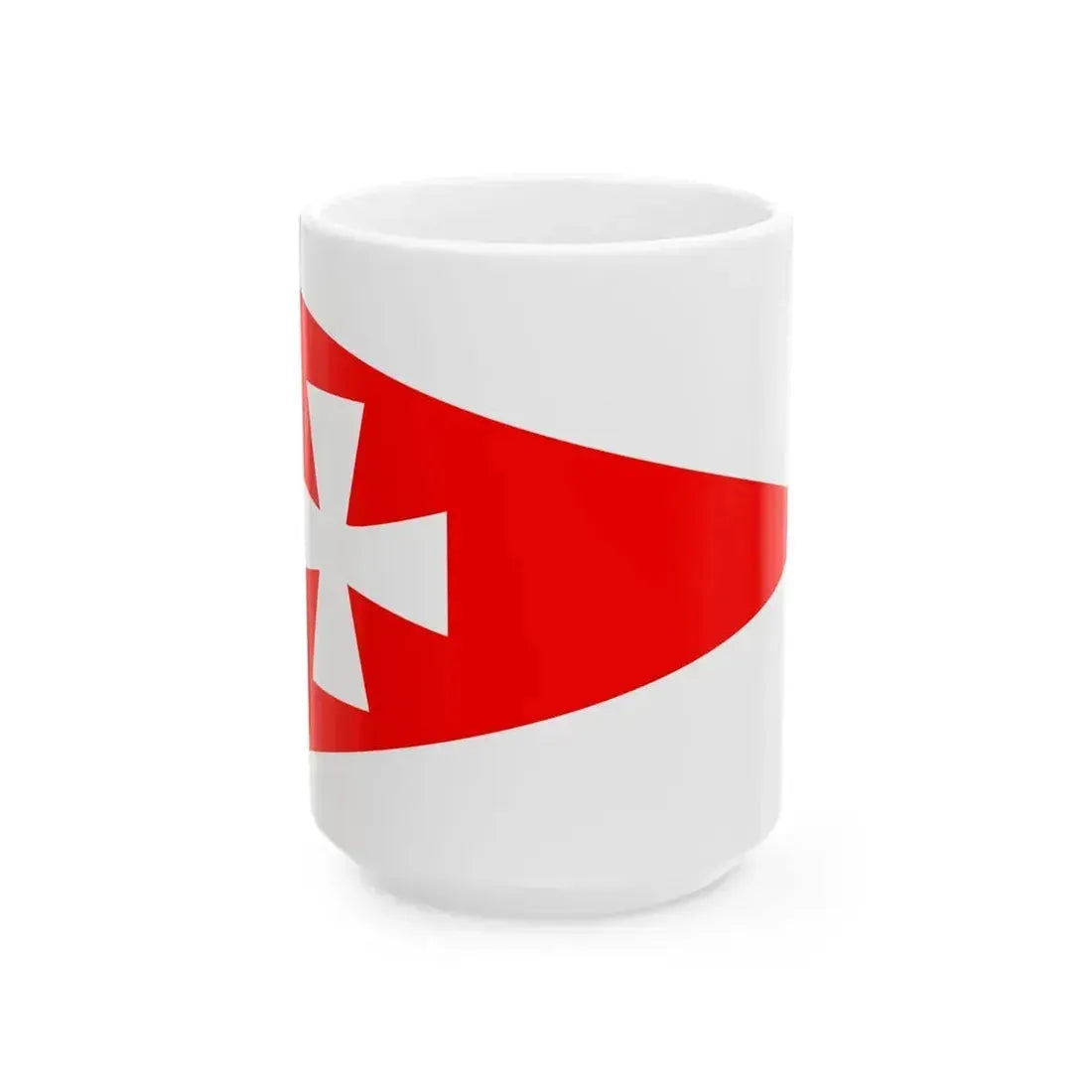 Burgee of Horsens Sejlklub (Denmark) White Coffee Mug 15oz - Go Mug Yourself