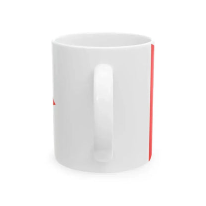 Burgee of Horsens Sejlklub (Denmark) White Coffee Mug - Go Mug Yourself