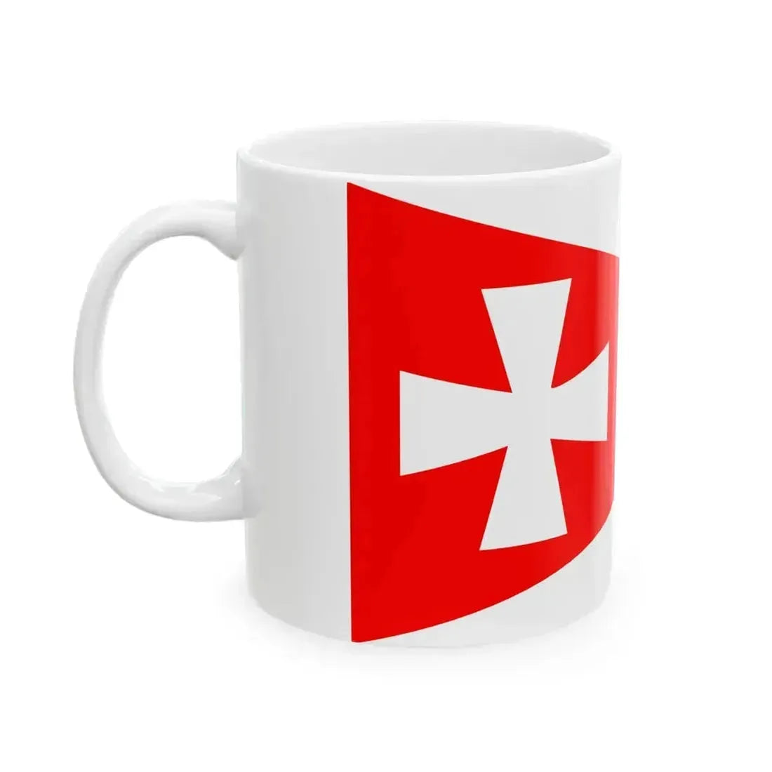 Burgee of Horsens Sejlklub (Denmark) White Coffee Mug - Go Mug Yourself